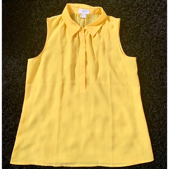 Ann Taylor Loft Yellow Blouse! - Picture 1 of 2